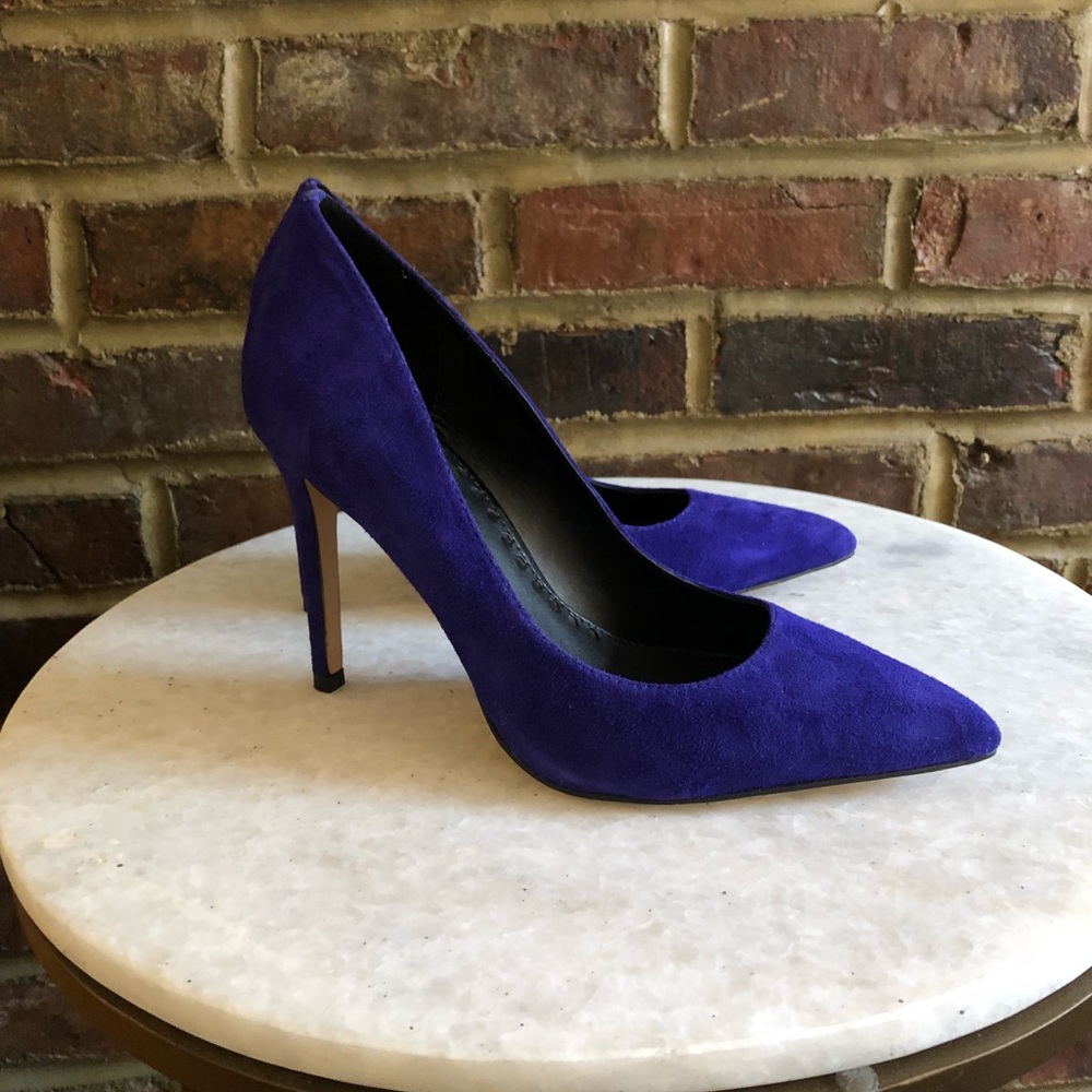 Brand new, dolce vita purple suede stilettos